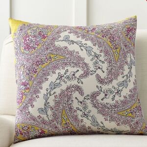 Goddess Pottery Barn Melody Pillowcase Silk Cotton Sateen Weave Paisley Floral